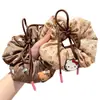Diadema de Gato Kt para Niñas Scrunchie Cuadros Retro para Moño de Niña Cuerda para el Cabello Bebé Banda de Goma de Alta Elasticidad Hecho a Medida