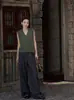 Artículo de moda caliente transfronterizo al por mayor para mujer 2026 textura de felpa sin mangas cuello en V top de chaleco tejido HBZX710116