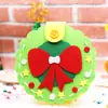 Meia de Natal DIY Pacote de Material Criativo Feito à Mão Decoração de Natal para Jardim de Infância Sacola de Presente Sacola de Presente para Crianças