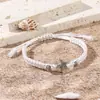Novo Bracelete de Praia para Surfe da Amazon Concha Crisântemo Bracelete Tecido à Mão Fabricante Fornecedor de Joias Transfronteiriça