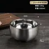 Tazón de Acero Inoxidable 304 Estilo Coreano Doble Capa Aislamiento Térmico Cantina Escolar Estudiante Tazón de Arroz Comercial Engrosado Anti-caída para Niños Tazón para Sopa