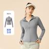 Estilo Nuevo Cuello Vertical Ajustado Delgado Ropa Protectora Solar de Verano para Mujer Ropa Exterior Fitness Correr Hilo Original Transpirable Chaqueta con Protección UV