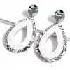Pendiente de Cruz Original Nicho Pendientes Acrílicos Estilo Ins Personalidad Bohemio Europeo y Americano Sentido de Alta Gama Joyería para Orejas Mujer