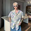 Camisas casuales florales estilo hawaiano tailandés para hombres y mujeres, sensación relajada de verano, adecuadas para el Festival del Agua, camisas florales de pareja para la playa, modernas