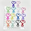 Coração de pêssego faça você mesmo cola cristal gota ouro amor estrela de cinco pontas acessórios chaveiro pingente DIY novas joias personalizadas