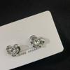Novo Amor Zircon Nicho ins Brincos Distintivos para Mulheres Estilo Coreano Estilo Simples Pequeno e Requintado High-end Sense Brincos Modernos