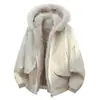 Nueva colección de invierno: Chamarra de algodón engrosada, reversible y con capucha para hombres y mujeres, con corte holgado, forro de felpa y calidez mejorada para clima frío