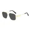 Gafas de Sol Cuadradas de Metal con Doble Puente Modelo Nuevo 2026 Gafas de Sol Estilo Europeo y Americano Protección Solar Ins Celebridad de Internet Gafas de Sol Retro