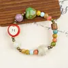 Cerámica Jingdezhen Hecha a Mano Estilo Étnico Joyería Puestos de Mercado Nocturno Pulseras Versátiles Joyería Popular Venta al por Mayor