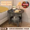 Mesa lateral estilo creme para sala de estar de casa pequena mesa de centro ao lado do sofá mesa pequena simples prateleira de armazenamento armário de cabeceira de ferro forjado