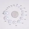 3-20mm Blanco Puro ABS Alto Brillo Imitación Perla Parche Media Perla Accesorios para Joyería DIY Materiales Hechos a Mano