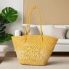 Bolsa Tote Grande Estilo Francês Luojia para Mulheres, Adequada para Férias, Compras, Uso Casual, Bolsa de Ombro, Material Semelhante ao Papel, Novo Modelo 2023