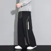NASA SOBRE Pantalones cortavientos funcionales estilo americano para hombre, nuevos de otoño 2026, impermeables, holgados, de pierna ancha, casuales