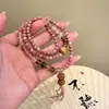 Novo Modelo Mais Vendido: Nova Bolsa da Sorte Estilo Chinês Pulseira de Bambu com Contas para Mulheres, Pulseira Única e Elegante Estilo Chinês com Acabamento de Luxo