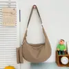 Bolsa Roxo Taro para Mulheres, Bolsa de Grande Capacidade para o Dia a Dia, Novo Modelo 2026, Bolsa de Ombro Versátil Casual de Cor Sólida, Bolsa Transversal para Estudantes