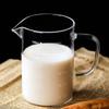 Taza medidora de borosilicato de alta resistencia para horno microondas, calentamiento, horneado, taza medidora para preparar leche en polvo, taza medidora de vidrio para jugo de leche resistente a altas temperaturas