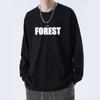 Camiseta de Manga Larga Estilo Hong Kong Anime Pareja Nueva Temporada Primavera y Otoño Tops Base para Hombre Sudadera Exterior