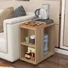 Mesa de Té Pequeña Móvil Simple, Soporte para Té, Mesa Pequeña para el Hogar, Estante de Almacenamiento para Cubo de Agua, Mesa Auxiliar para Sala de Estar, Mesa de Té Kung Fu