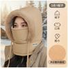 Chapéu Estilo Lei Feng para Ciclismo de Inverno para Homens, Acessório Térmico para Veículo Elétrico, Máscara à Prova de Vento Feminina, Protetor de Pescoço, Gorro de Algodão Acolchoado