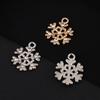 Colgante de copo de nieve de aleación roja con envío transfronterizo de Amazon eBay, accesorios de joyería DIY, accesorios de pulsera