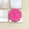 Acrílico Cor Sólida Briquete Biscoito Contas Furo Reto Contas DIY Corrente de Celular Acessórios de Cabelo Pingente Acessórios de Joia Material
