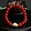 Pulsera Natural de Ágata Roja Aiyu Pulsera de Cristal de Calcedonia Conejo Beneficios de Transmisión en Vivo Venta al por Mayor Dropshipping S4061312