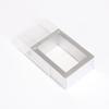Caja de papel kraft transparente plegable, caja ciega, caja vacía, venta al por mayor, caja con cajón de cartón blanco, caja de color, caja de embalaje personalizada