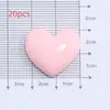 Lindo todo-partido superficie brillante pequeño amor diy pegamento de crema resina funda de teléfono accesorios para el cabello accesorios de parche en forma de corazón de melocotón