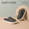 Pantuflas de Algodón para Interiores de Nuevo Estilo Invierno 2026 para Mujer, Suela Gruesa, Antideslizantes, Felpa, Cálidas, Cómodas, Impermeables, Pantuflas de Algodón para Hombre