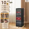 Gabinete de Almacenamiento para Uñas Archivero A4 Caja de Almacenamiento para Esmalte de Uñas y Gel Divisor de Cinta Cosméticos con Base Plana Muestras de Belleza Maquillaje Horneado