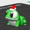 Temu de Venta Caliente Transfronteriza Rana Linda con Ojos Grandes Impresa en 3D con Articulaciones Totalmente Móviles, Juguete Modelo de Mascota Realista
