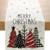 2026 Nova Passadeira de Mesa de Linho de Natal da Amazon Decoração de Festa ao Ar Livre Festival de Inverno Toalha de Mesa Jogo Americano Personalizado