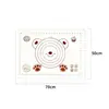 Tapete de silicona engrosado de grado alimenticio para amasar masa, tapete antibacterial para rodillo, tabla de cortar para el hogar, tapete para cocina, horneado y masa