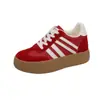 2026 Novo Outono Aumento de Altura Interno Sapatos de Treino Alemães Femininos Sola Grossa Versátil Casual Esportivo Sola Macia Para Pessoas Baixas Sapatos Plataforma