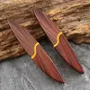 Cuchillo de Fruta de Doble Hoja de Madera de Pez y Pato Mandarín Portátil de Acero Inoxidable de Doble Cabezal Dos en Uno Cuchillo de Fruta Pelador Doble Uso