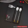 Palillos familiares juego Acero Inoxidable Palillos Chinos Hogar Restaurante Hotel Creativo Auspicioso Mango Hueco Palillos Huecos