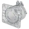 Rebarbadora angular de marcenaria IMBOT convertida em máquina de aparar, base com tampa transparente, ranhura visível, acessórios para ferramentas elétricas