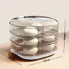 Caja de Cocción al Vapor Calentadora Específica para Horno de Microondas, Vaporera Transparente de Grado Alimenticio para Panecillos Calientes con Tapa, Aparato Multifuncional para Calentar Platos para Uso Doméstico