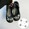 2026 Novo Estilo Chanel-Inspirado High-End Charms de Sapato em Forma de Coração de Pérola Acessórios DIY Decorações Enfeites de Strass