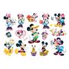 Tatuaje de dibujos animados de Mickey y Minnie, adhesivo para niños, adhesivo para fiesta de cumpleaños, adhesivo desechable de transferencia al agua.