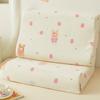 Fundas de almohada de látex de terciopelo de leche, un par de fundas de almohada de franela color coral para niños 40X60 Fundas protectoras para almohadas viscoelásticas