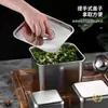 Caixa de Temperos de Aço Inoxidável com Tampa, Pote Selado para Sal de Temperos Doméstico de Cozinha, Recipiente Quadrado para Óleo
