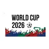 Bandera Mundial de Amazon 2026 Bandera de la Copa Mundial de Estados Unidos, Canadá y México Decoraciones para Aficionados de la Ceremonia de Apertura Bandera