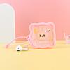 Lindo Monedero Pequeño de Dibujos Animados Bolsa de Silicona Monedero Bolsa para Llaves Mini Llavero En Stock Bolsa para Audífonos Labubu