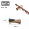 Yfjy Soporte de Palillos de Madera Exportación Madera Lacada Color Sólido Accesorios para Vajilla Doble Uso para Palillos y Cuchara Soporte para Palillos Hecho a Mano Hogar Madera Maciza