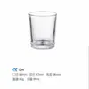 Atacado Vidro para Aromaterapia Vazio Espesso Transparente Simples Suporte para Velas Copo para Velas Caseiras Recipiente de Vidro para Velas Doméstico