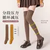 Calcetines por encima de la rodilla para mujer, Calcetines de tubo altos, Otoño e Invierno, Forrados de felpa, Engrosados, Cálidos, Hasta el muslo, Color café, Calcetines de invierno de media longitud, Hasta la rodilla