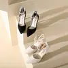 Sapatos de Salto Alto Pérola Estilo Francês 2026 para Mulheres com Salto Fino, Novo Modelo Outono 2026, Bico Fino, Estilo Elegante e Fresco