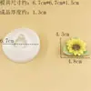 Molde Redondo de Girasol de Silicona para Hacer Yeso Casero, Chocolate, Fondant, Grado Alimenticio, Resistente a Altas Temperaturas
