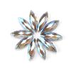 Novo olho de cavalo contas de cristal 10 * 30mm chapeado cor seção de vidro Contas de furo cruzado antigo hairpin acessórios de material